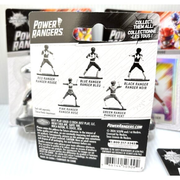 Power Rangers Complete Set Mini Figurine Action Figure Toys, 6pc Yellow Blue Red - Picture 7 of 8